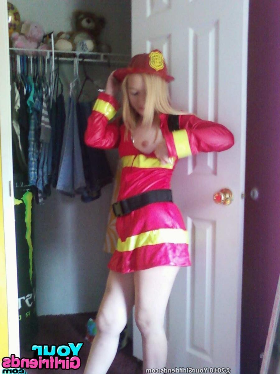 11P Girl plays dressup while her guy snaps naked teen pics of her.