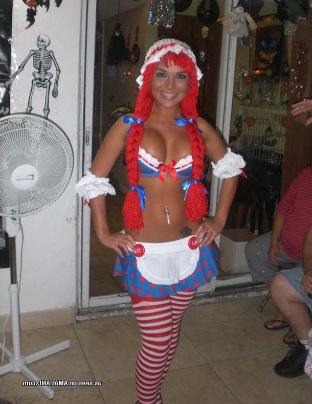 10P photo compilation of an amateur party babe displaying her tits
