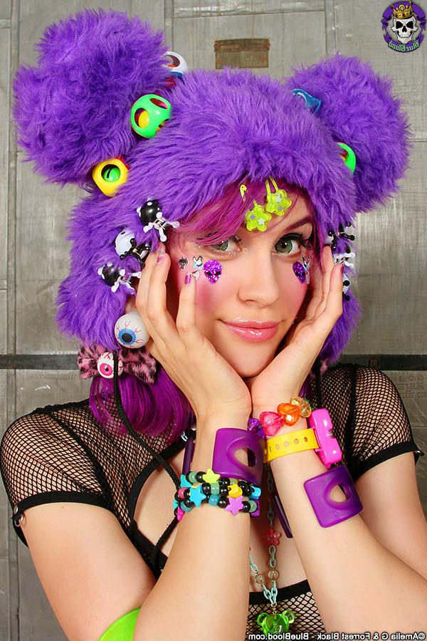 15P Adorable Flexible Raver Teen Shows It All Off