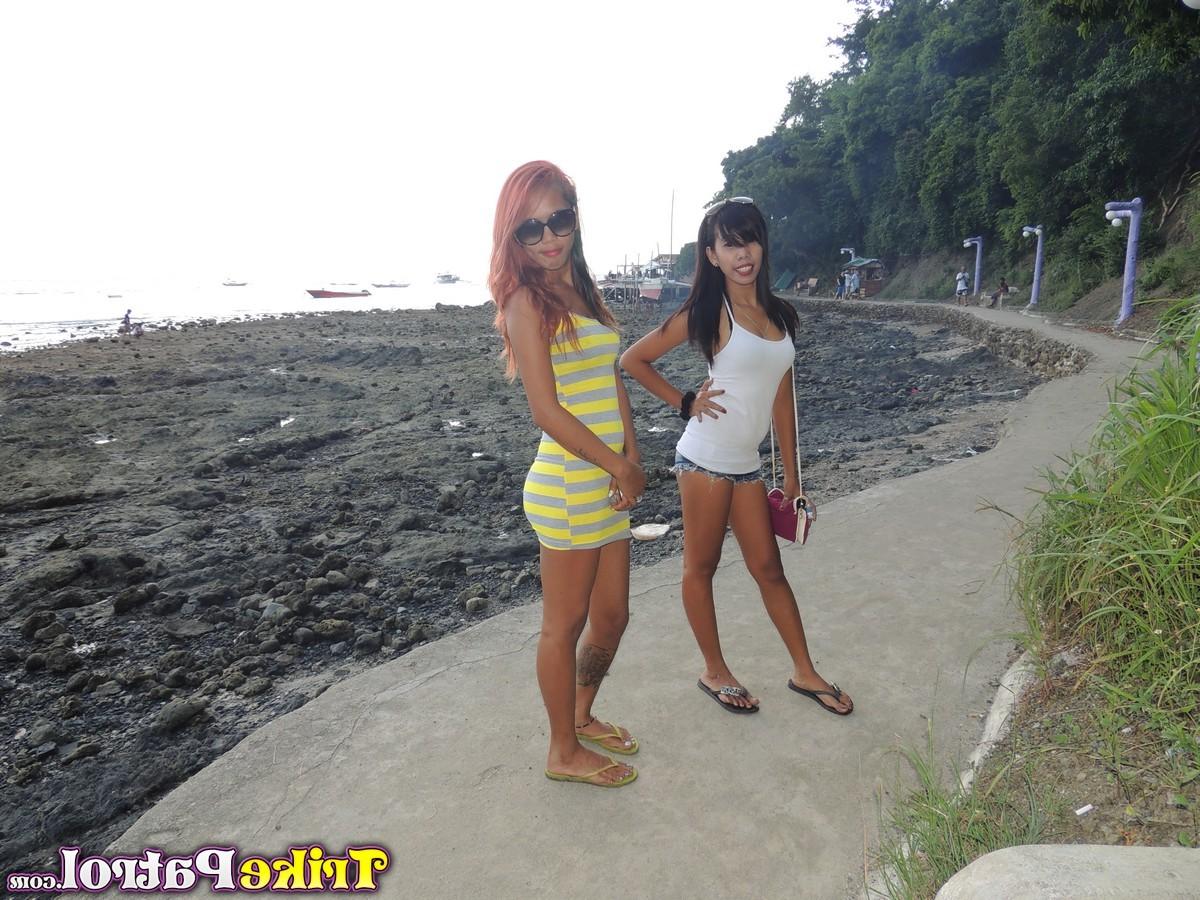 12P A pair of cockcrazed Filipinas double team lucky white guy