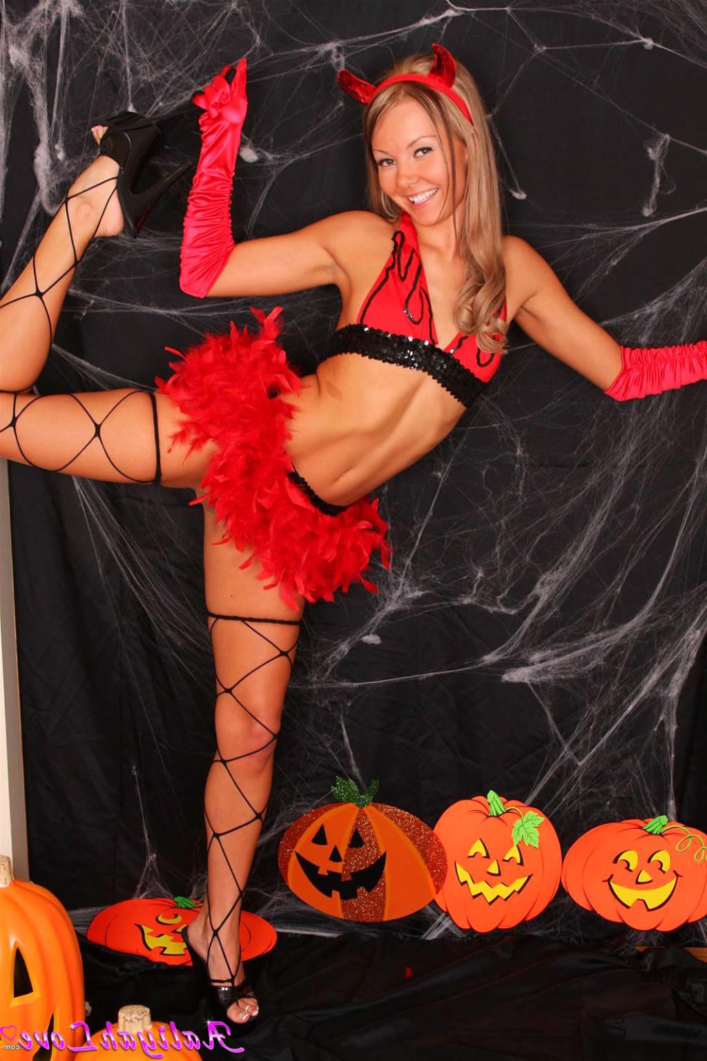 18P Aaliyah Love is a horny little devil for Halloween
