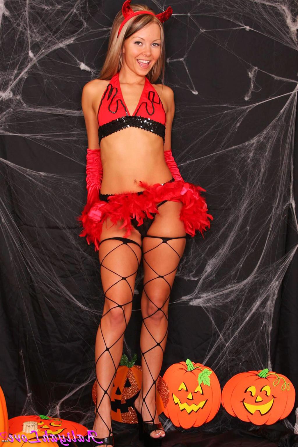 18P Aaliyah Love is a horny little devil for Halloween
