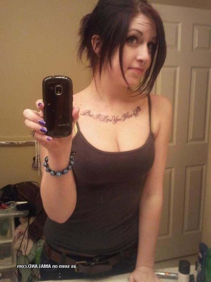 9P Compilation of tattooed girlfriends posing for their lovers