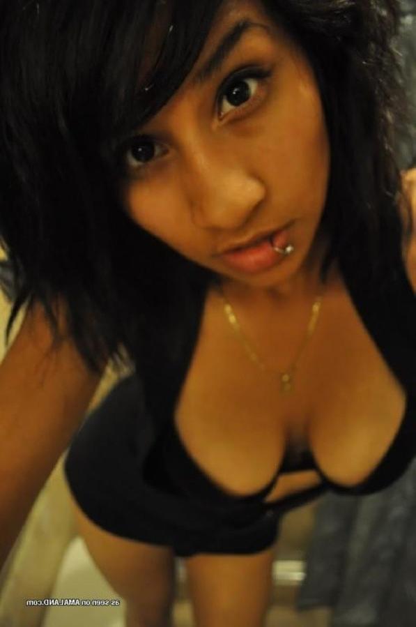 7P Compilation of a pierced chick flashing her nice breasts