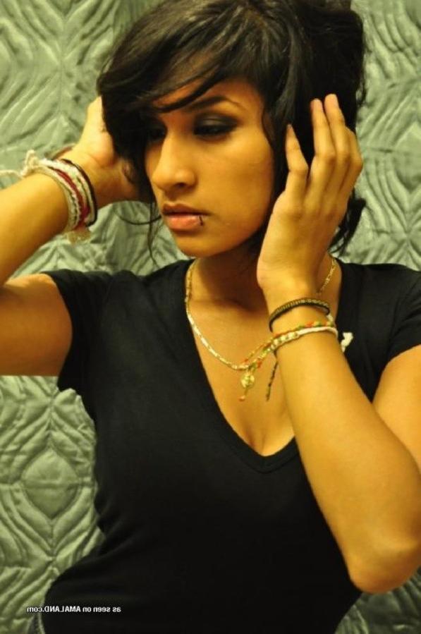 7P Compilation of a pierced chick flashing her nice breasts