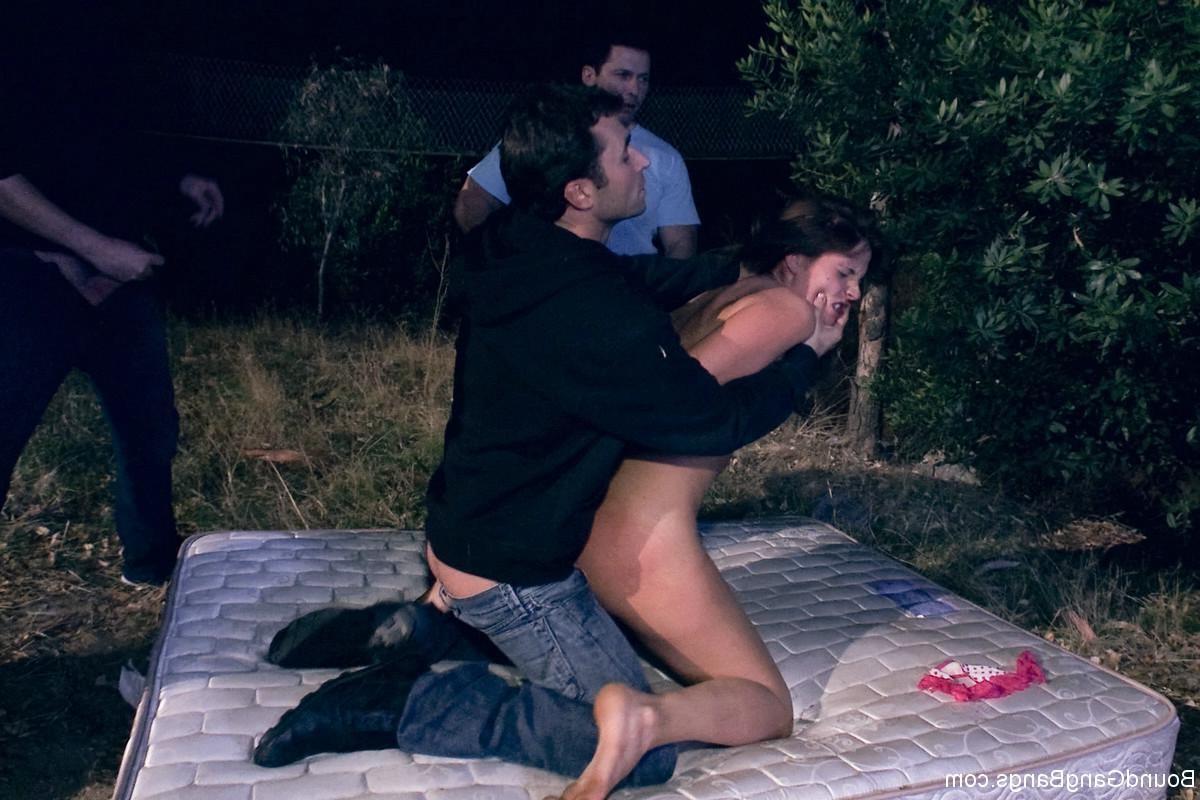 24P BDSM gangbang  Amateur Does Double Anal in her First Porn Shoot Ever 