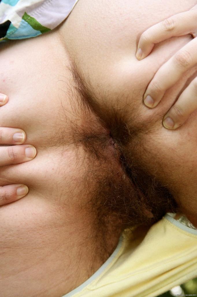 12P Natural hairy teen girl