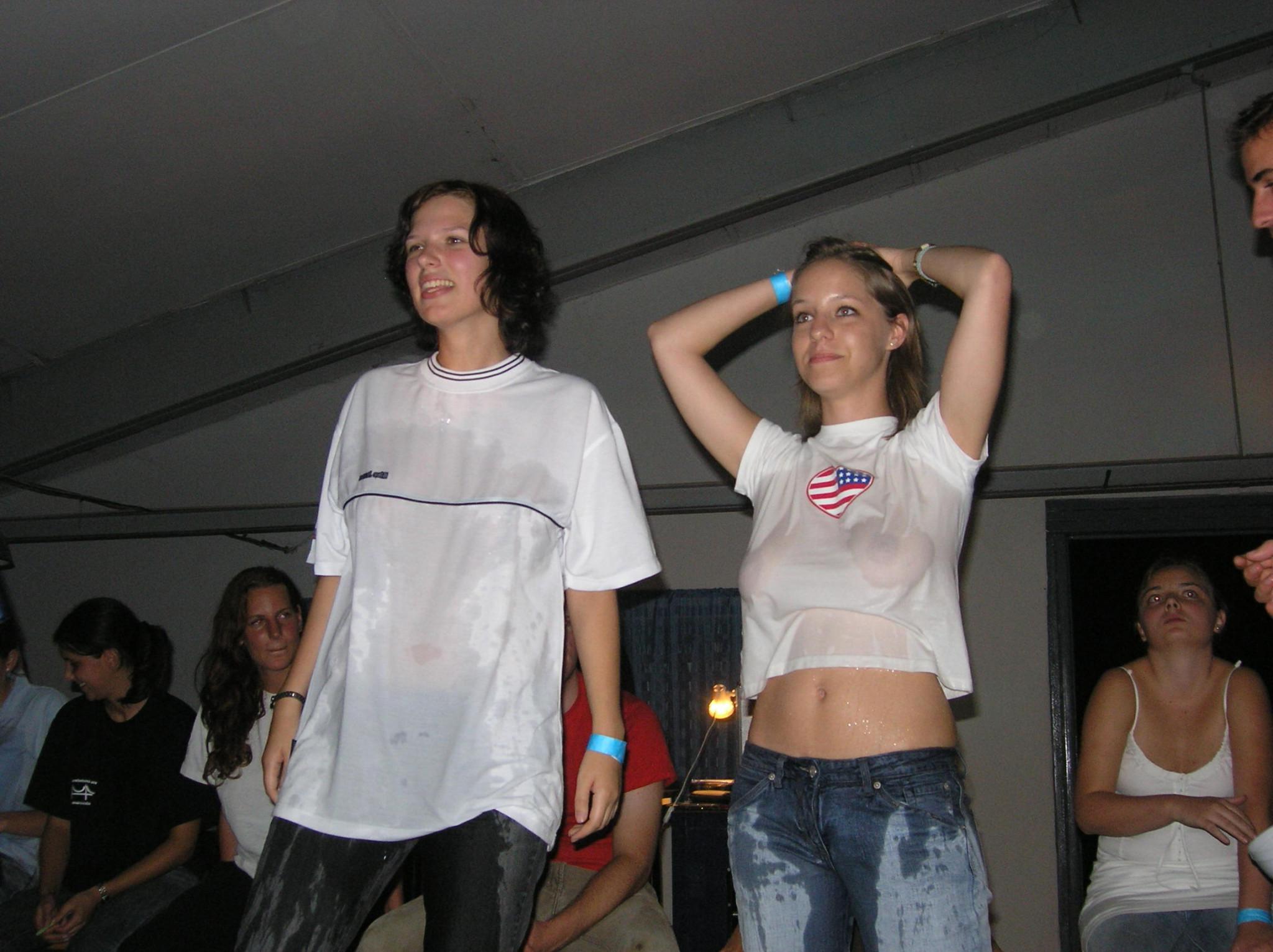 15P Real college party girlfriends fucking