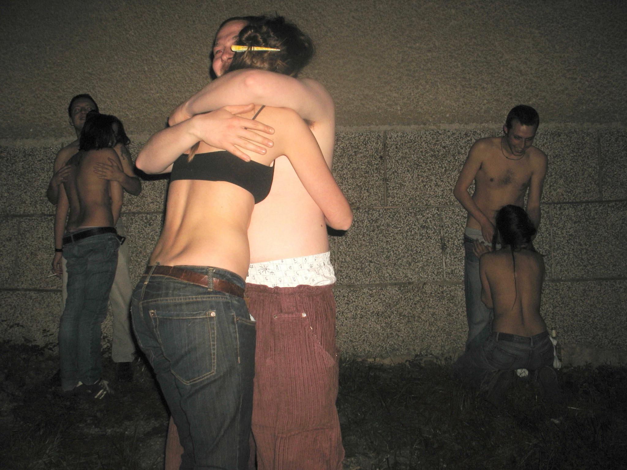 15P Real college party girlfriends fucking
