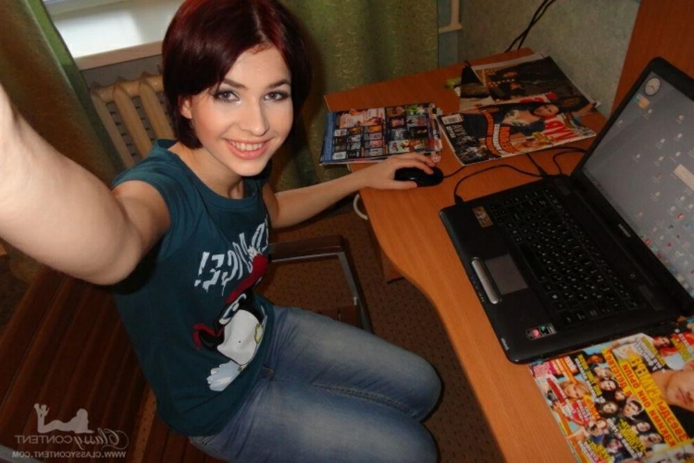 15P Teenie girlfriends self shot and posing 69