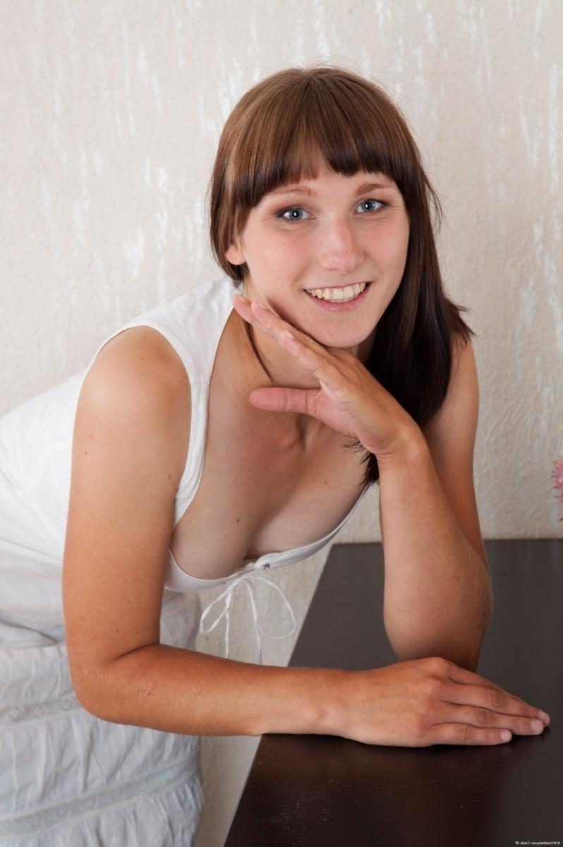 15P Cute hairy natural amateur Alta strip teasing and spreading pussy