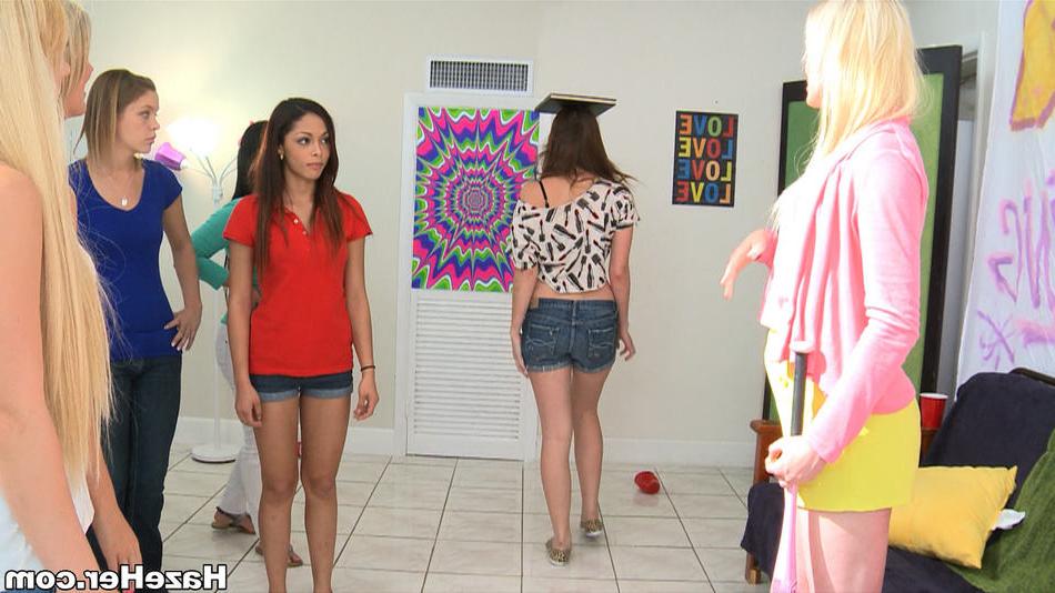 15P Amateur college teen initiation by lesbo sorority