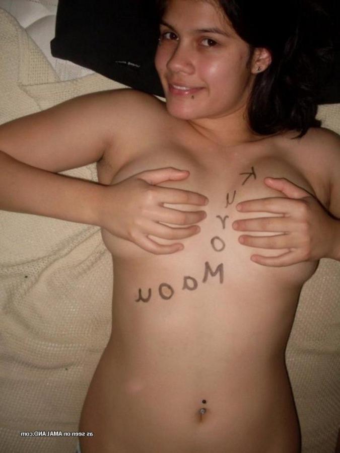 10P Naughty topless amateur heavy-chested kinky teen