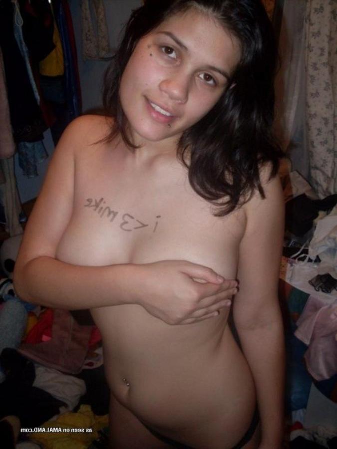 10P Naughty topless amateur heavy-chested kinky teen