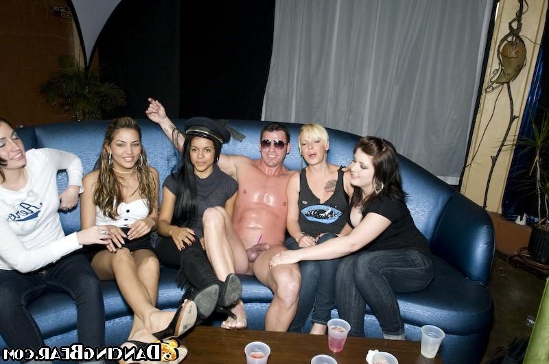 16P Many drunk partygirls sucking and fucking at a wild sex orgy
