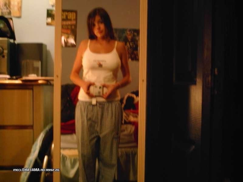 12P Hot busty amateur GF self-shooting her big tits