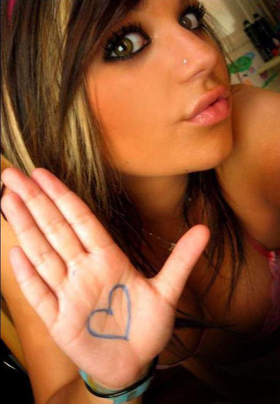 15P Brunette emo chick compilation