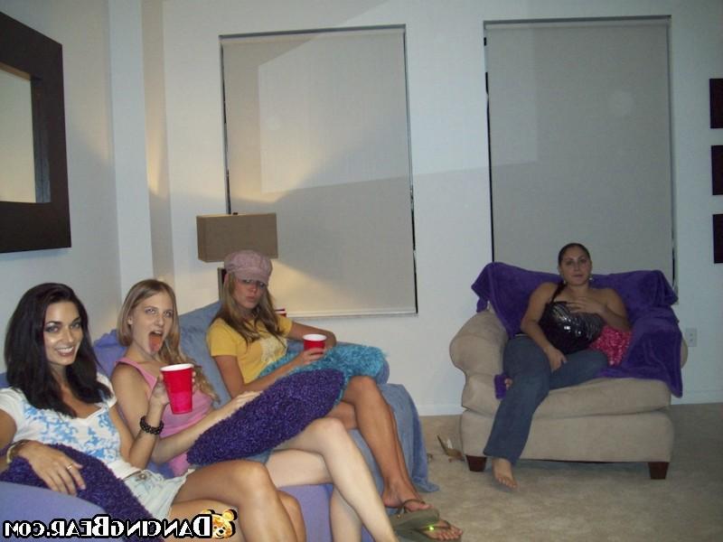 16P Many drunk partygirls sucking and fucking at a wild sex orgy