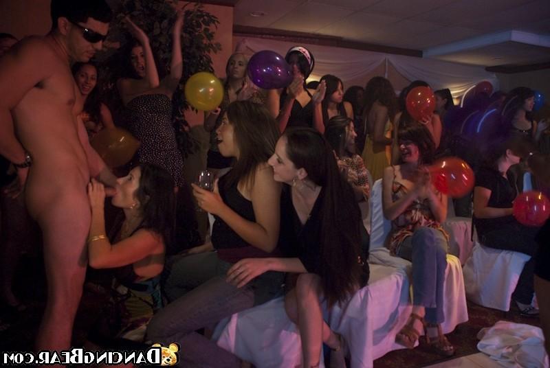 16P Many drunk partygirls sucking and fucking at a wild sex orgy