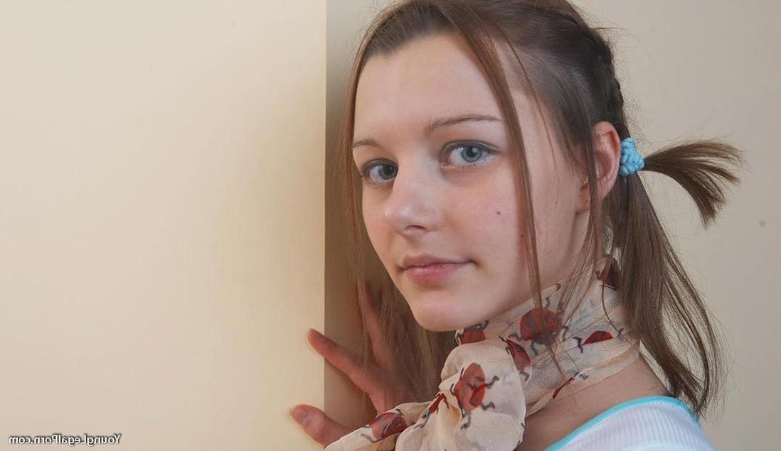 15P Beautiful blue eyed teen