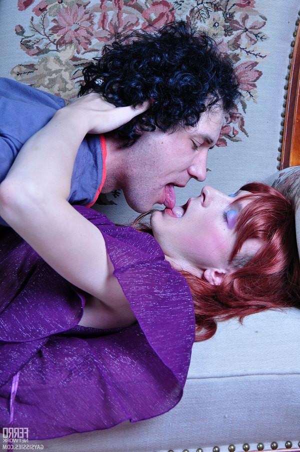 20P Redhaired sissy guy gives head and gets his eager ass plowed thr