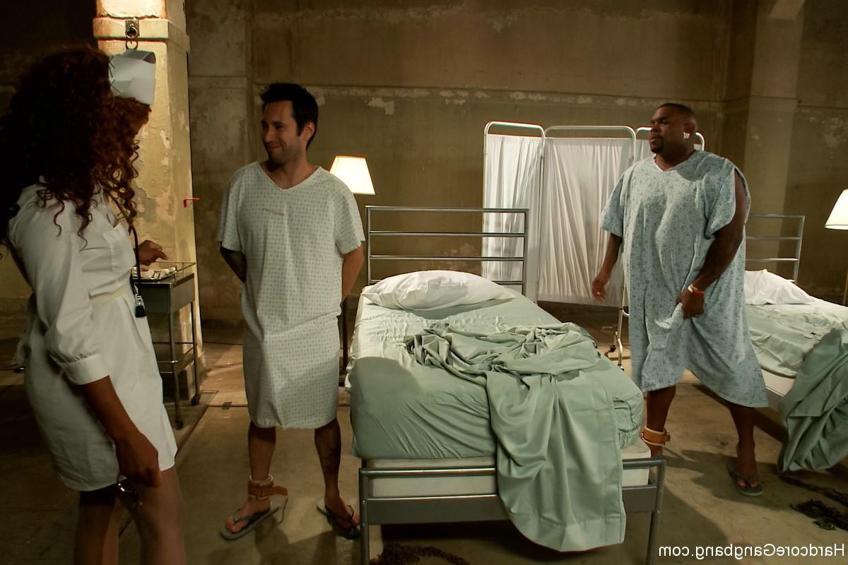24P Beautiful nurse gets gangbanged by 5 mental patients Sloppy blowjobs big round a