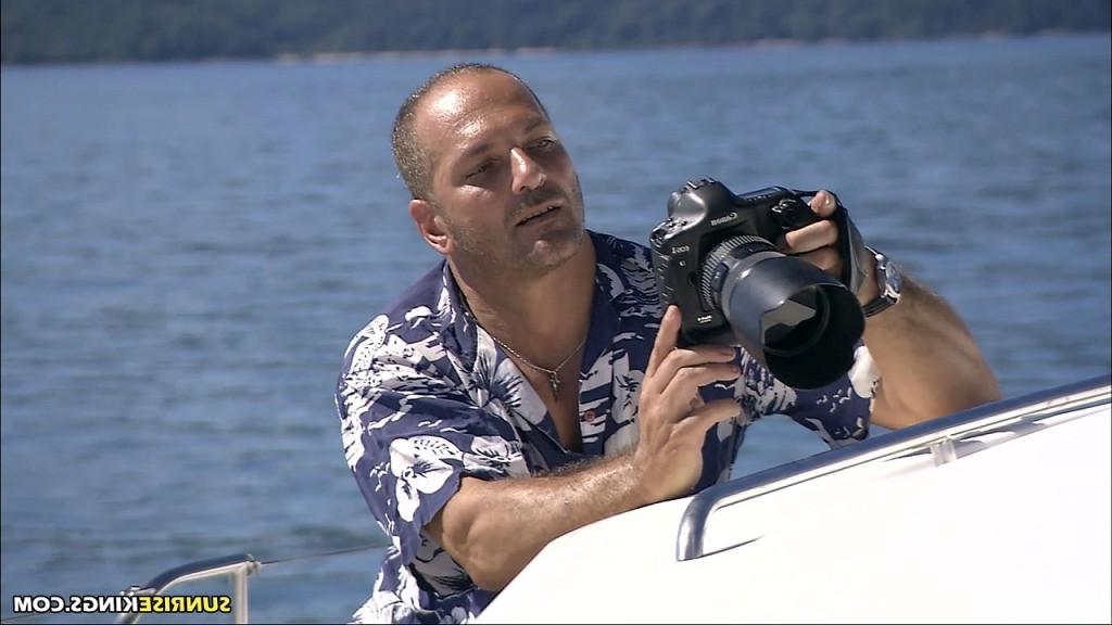 16P Busty double penetrated on the deck of a yacht