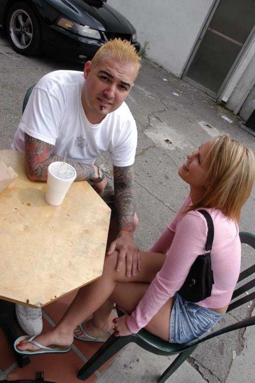 17P Real amateur chick does her first double anal