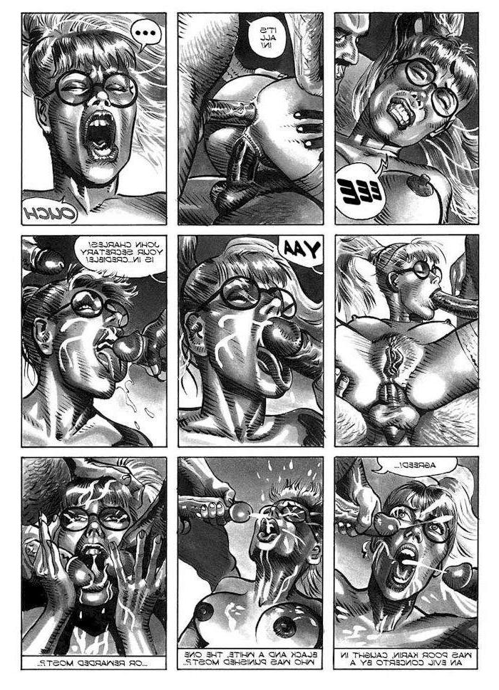 15P extreme double penetration orgy comic