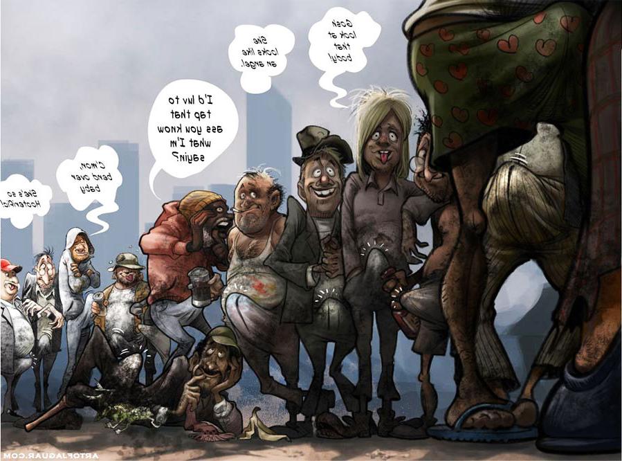16P Adult Comic Of Rich Babe Helping The Homeless With Dirty Needs