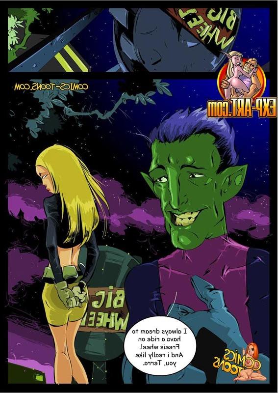12P Beast Boy and Terra hook up