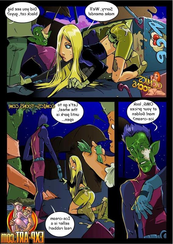 12P Beast Boy and Terra hook up