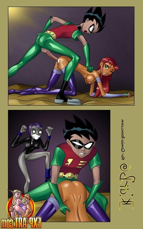 12P Robin and Starfire fucking