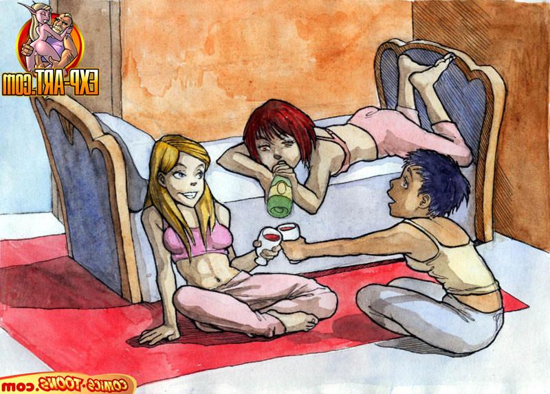12P W.I.T.C.H. girls love cock