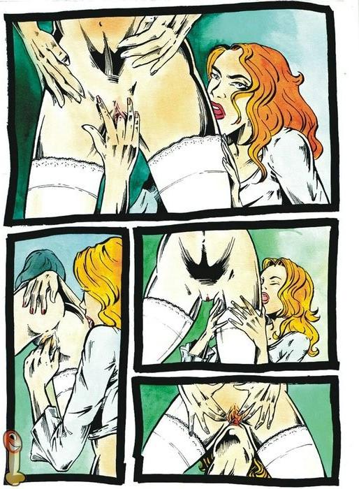 16P Hot drawn porn with horny heroes fucking each other