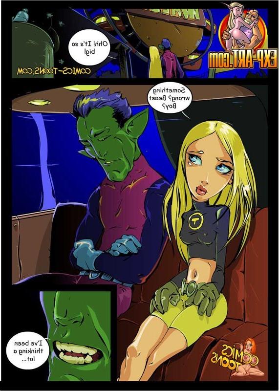 12P Beast Boy and Terra hook up