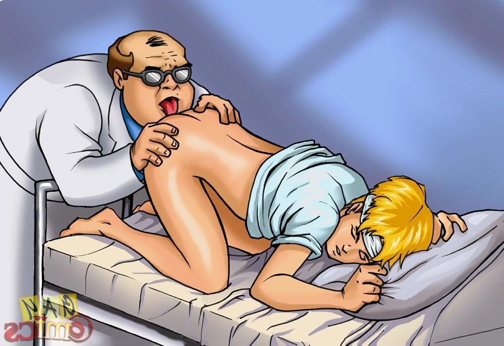 12P Old doc examines cock