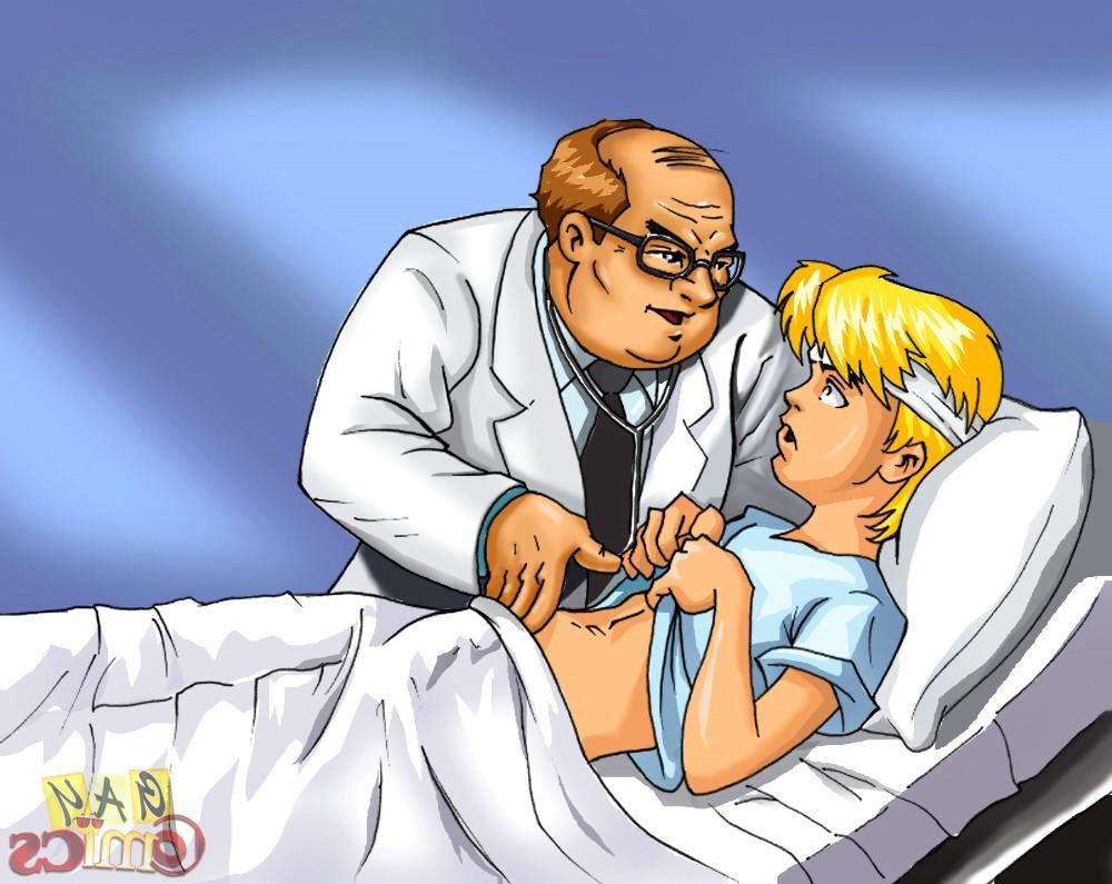 12P Old doc examines cock