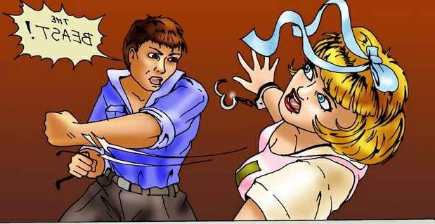 15P blonde handcuffed in alley and used for rough anal sex fetish