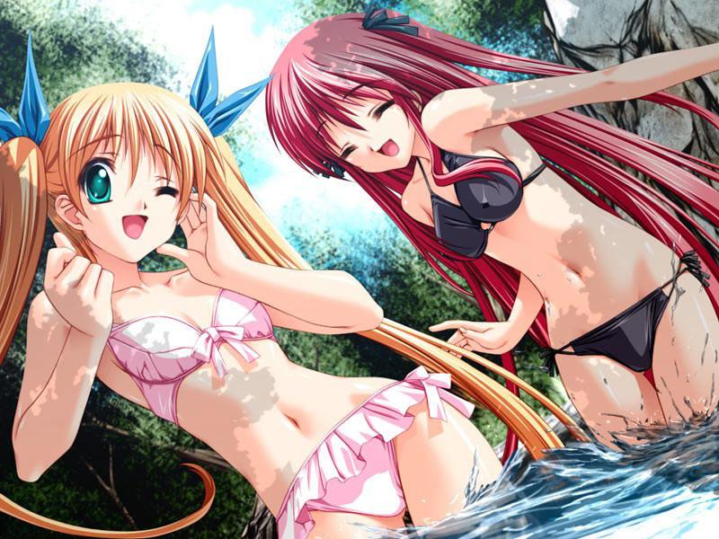 20P Tiny bikini hentai teens with sexy tight panties summer contest