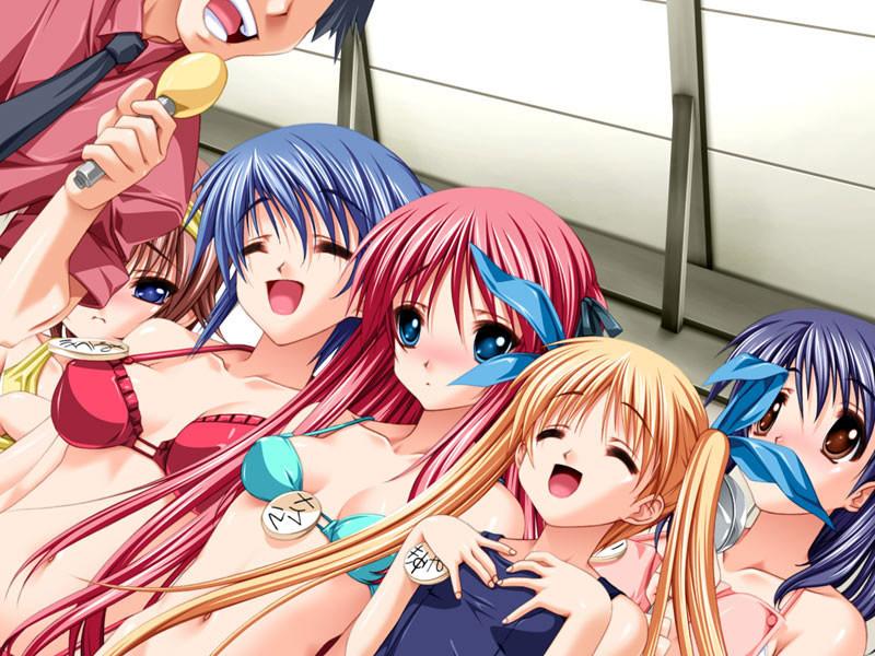 20P Tiny bikini hentai teens with sexy tight panties summer contest