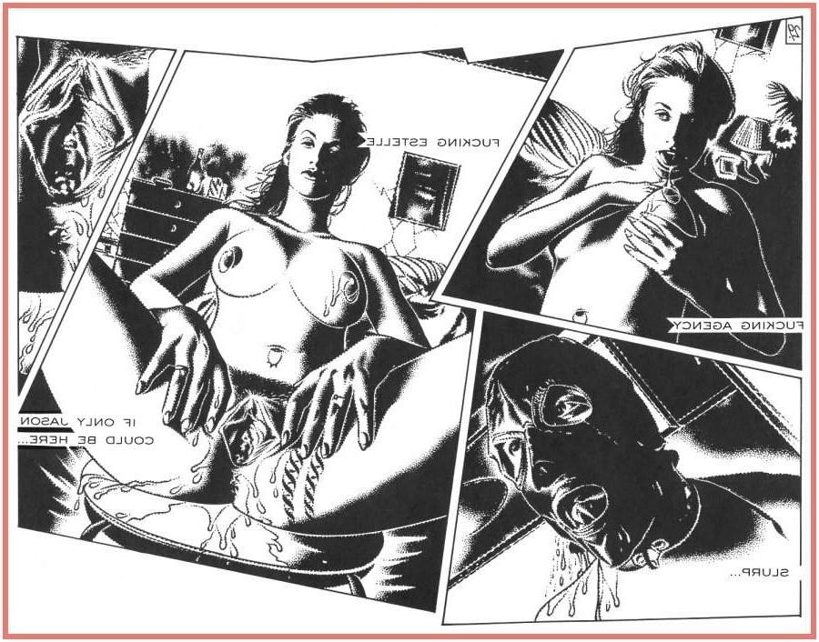 15P bizarre leather mask fetish sex comic