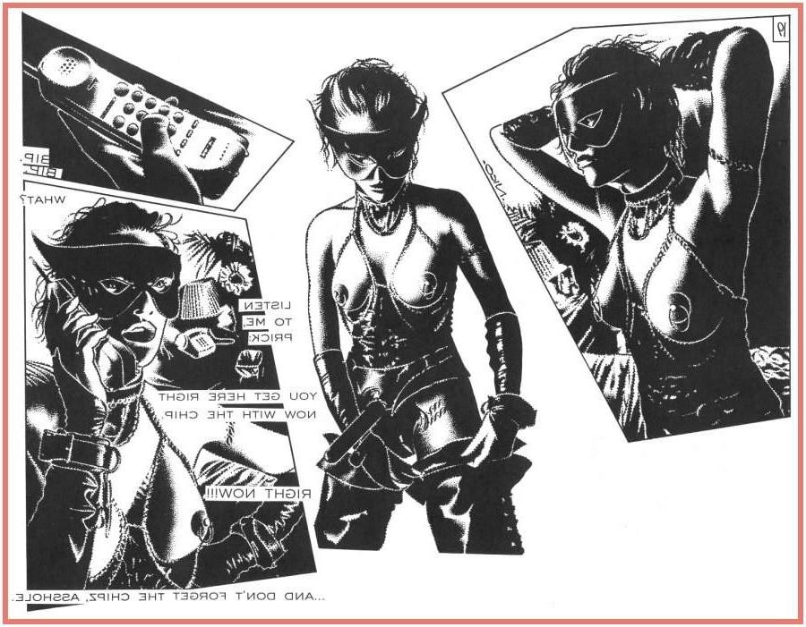 15P bizarre leather mask fetish sex comic