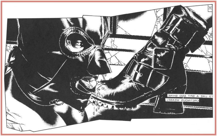 15P bizarre leather mask fetish sex comic