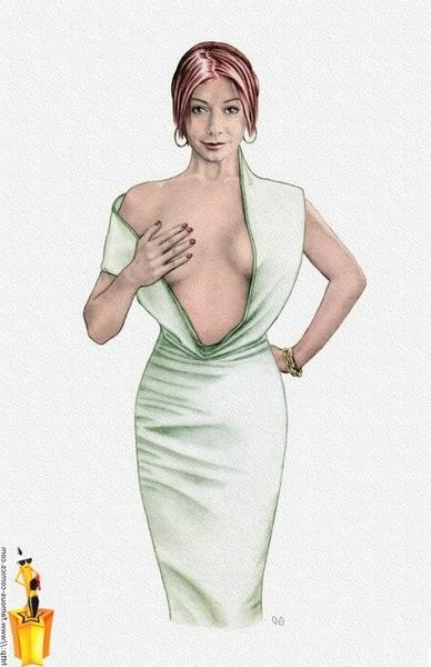 15P Famous nude celebrities in dirty poses in comics style