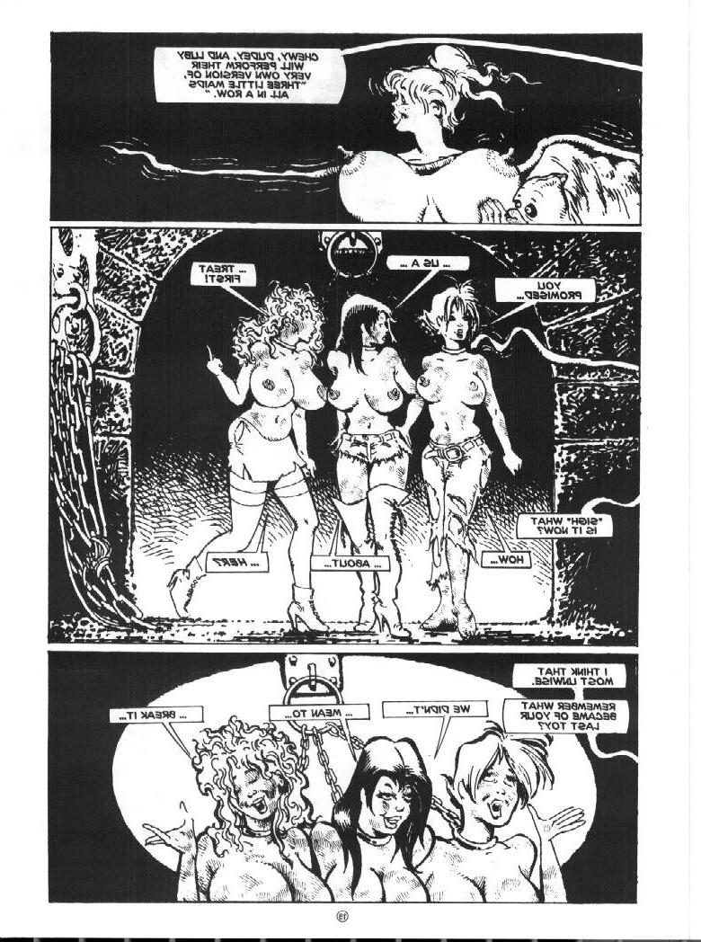 15P riesiger Brust-Bondage-Comic