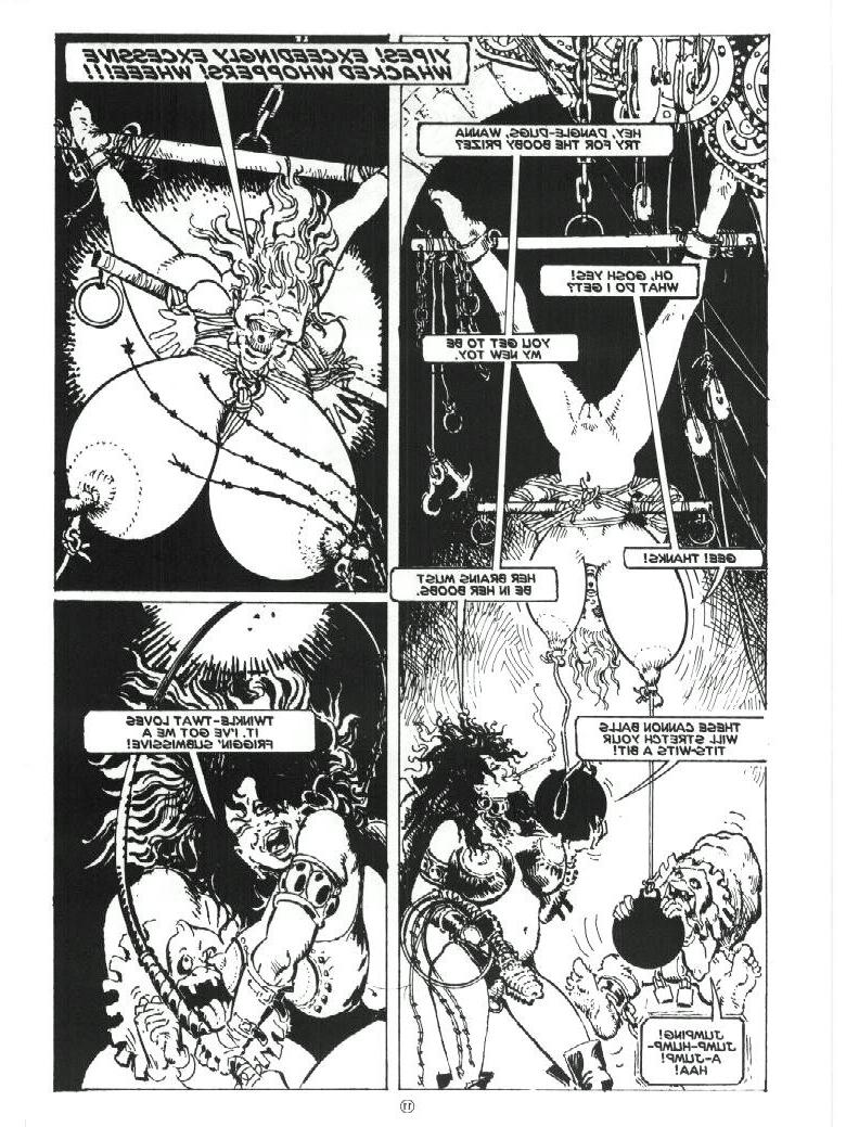 15P riesiger Brust-Bondage-Comic