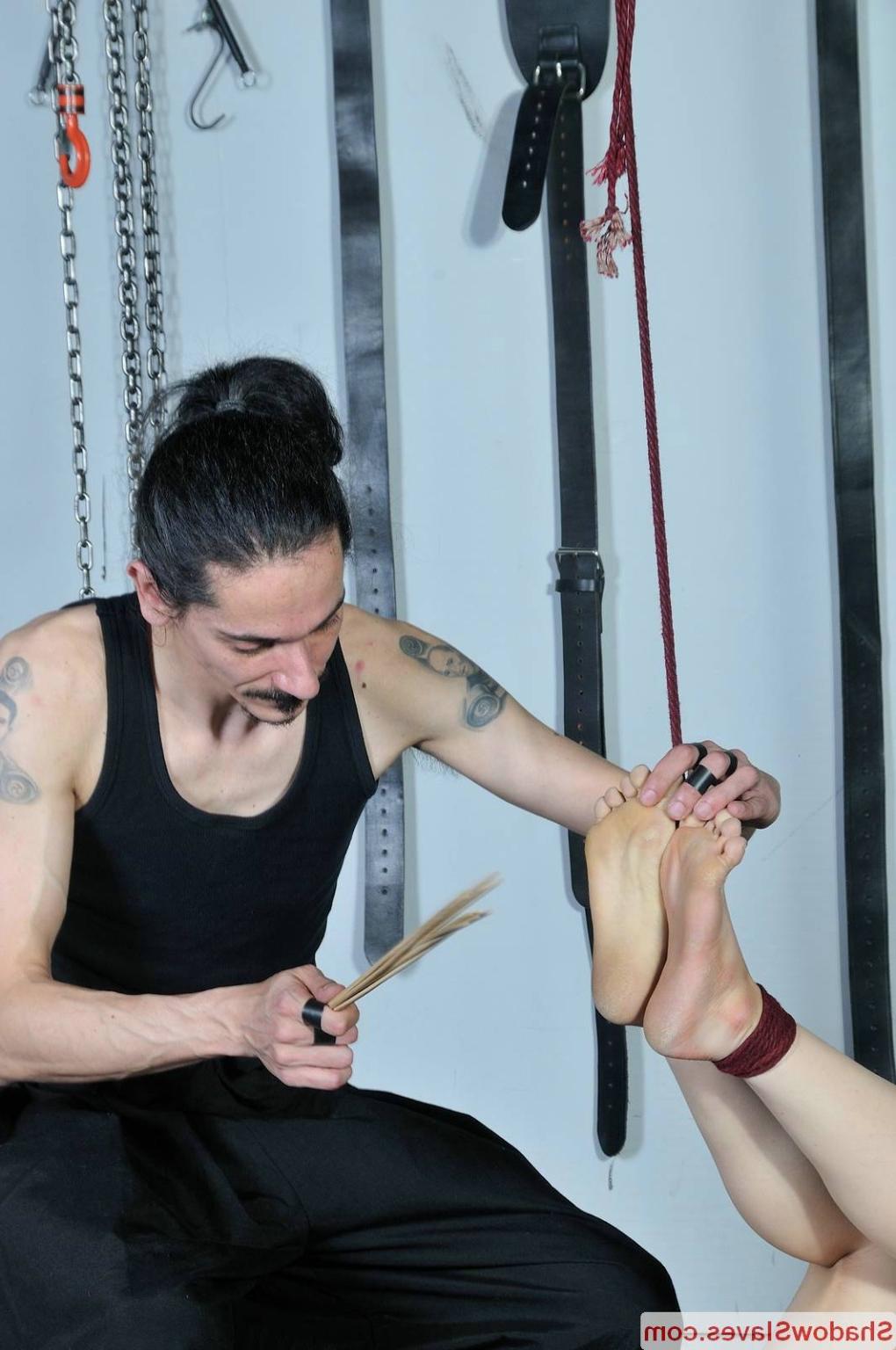 16P Devils asian foot fetish and japanese bastinado of kinky orienta
