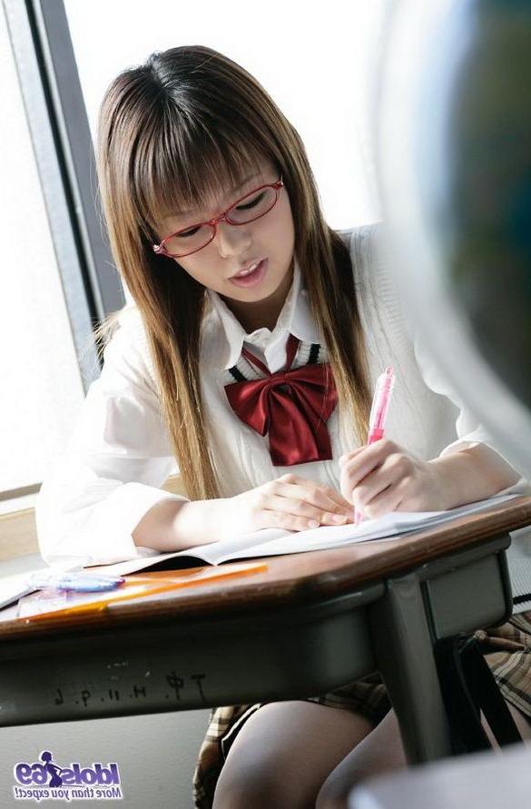 15P Japanese student Yume Kimino showing ass and pussy