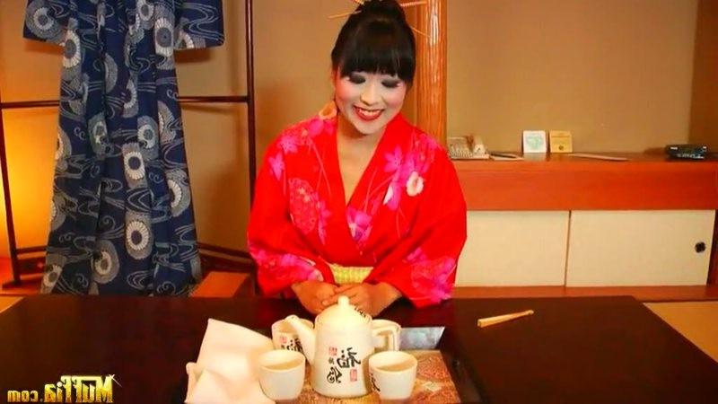 16P Horny Geisha fucked by a white guy with a big cock
